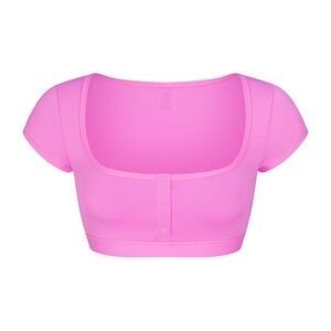 SKIMS Pink Bikini Top